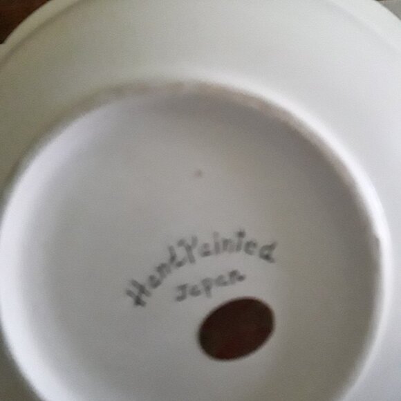 Vintage ENESCO Hand Painted Pitcher with Matching Saucer - Strawberry Motif - Picture 7 of 8